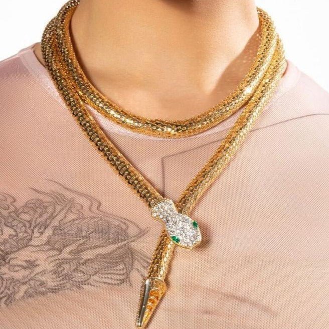 Snake Viper Round Necklace