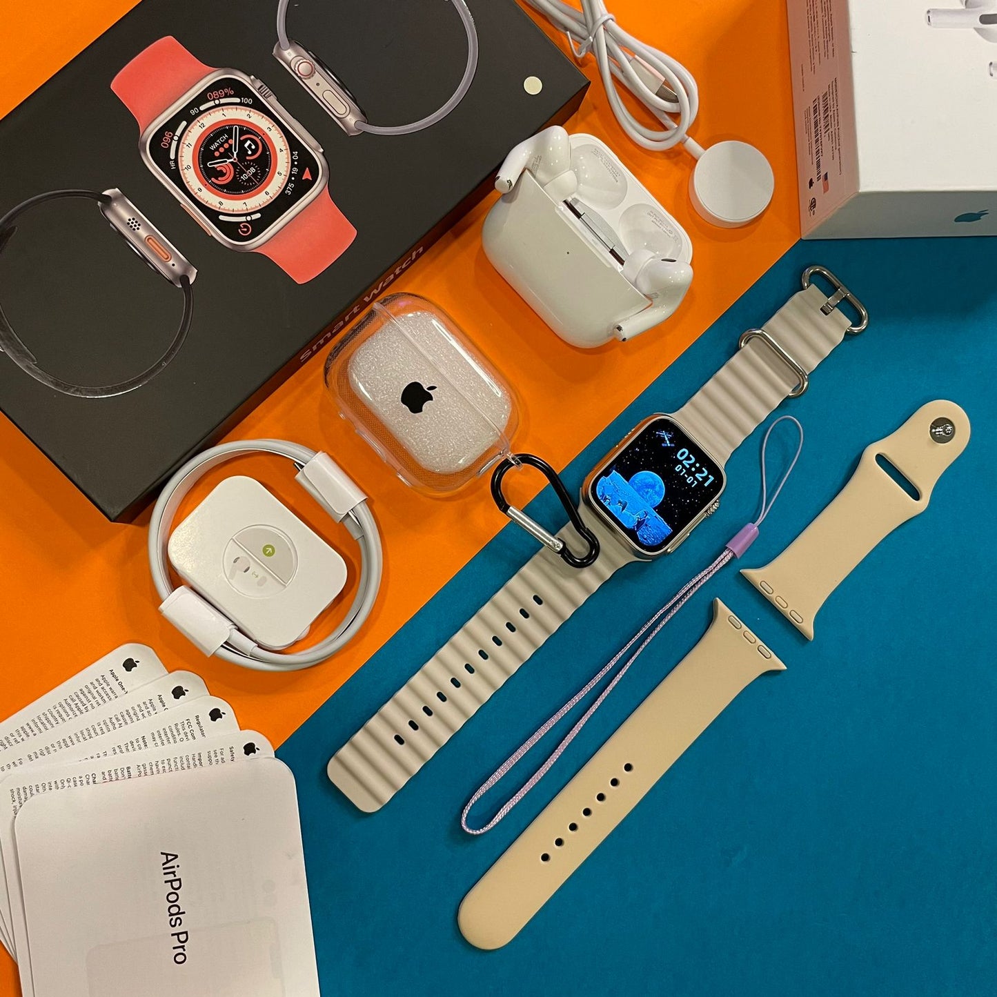 remarkable ๐55 Ultra Smart Watch & Airp ods Combo - AmazingBaba
