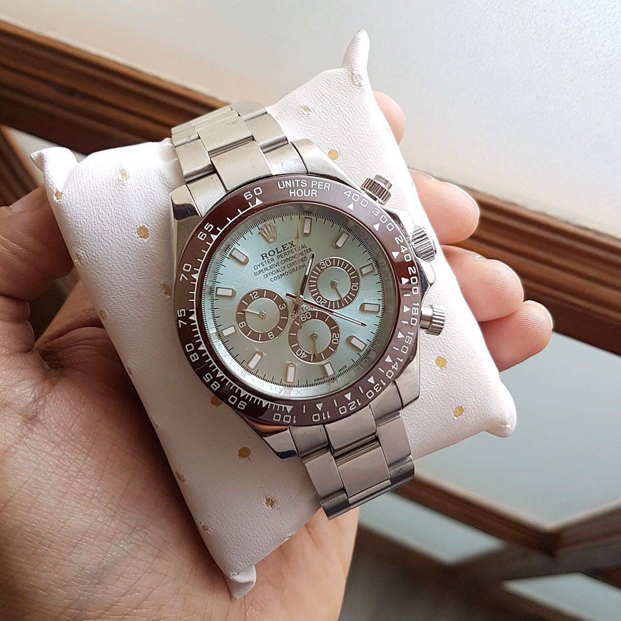 Cosomograph Daytona blue dial watch - AmazingBaba