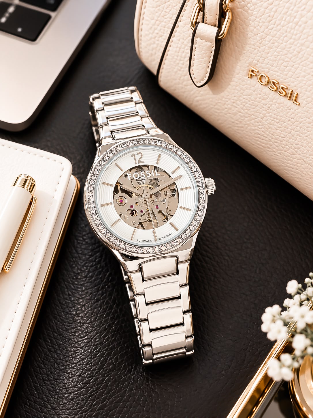Fossil Ladies Automatic Skeleton Watch