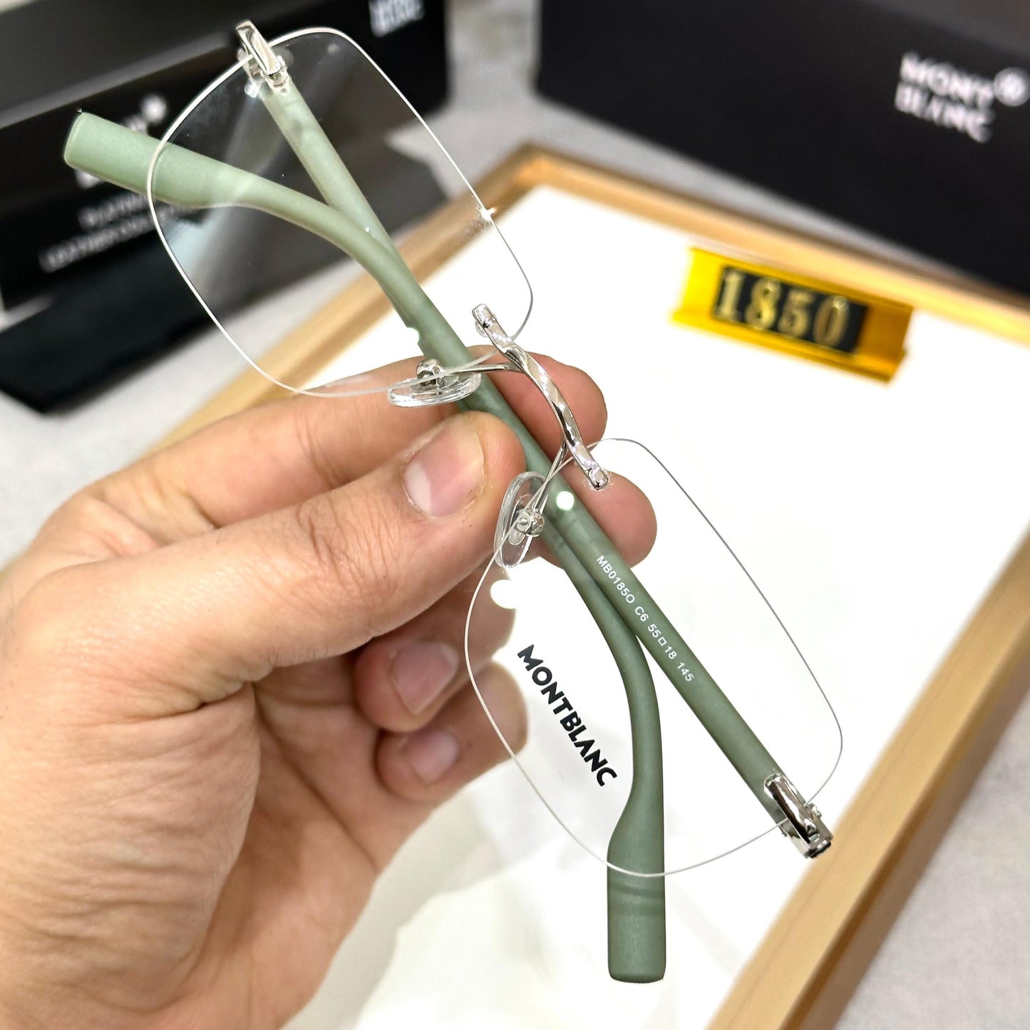 Amazing mb premium rimless sunglasses