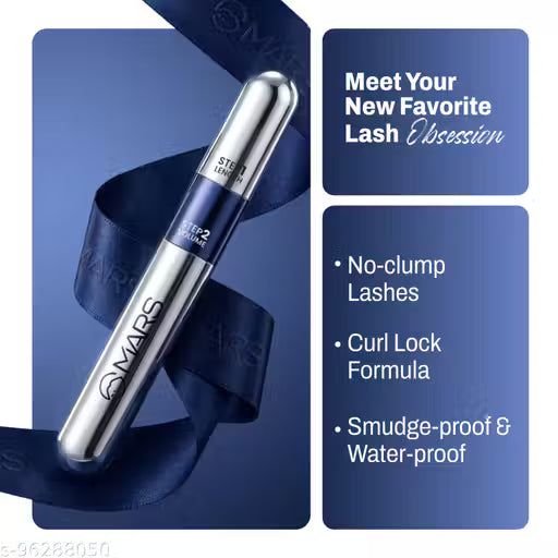 MARS 2in1 Volumizing and Lengthening Long Lasting MARS Mascara 15 ml (Black