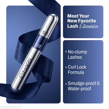 MARS 2in1 Volumizing and Lengthening Long Lasting MARS Mascara 15 ml (Black