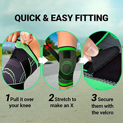 3D Compression Knee Sleeves for Men and Women