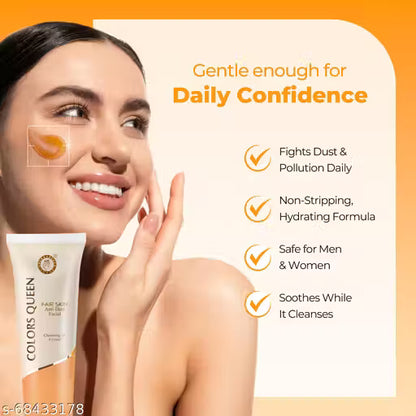 Colors Queen Fair Skin Anti Dust Facial Cleansing Ice Crystal Face Cleanser (50g)