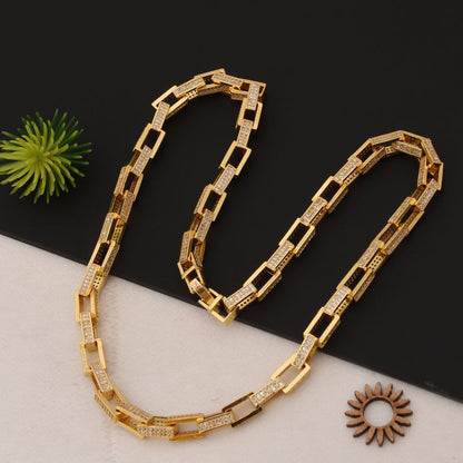 Finely Detailed Design with Diamond Delicate Design Chain for Men - Style C302 - AmazingBaba