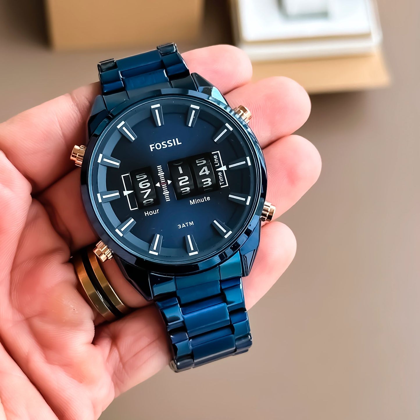 Amazing Drum Roller Rose Gold Men's Watch - AmazingBaba
