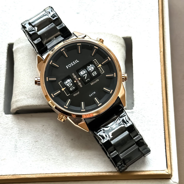 Amazing Drum Roller Rose Gold Men's Watch - AmazingBaba
