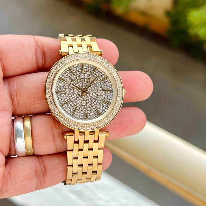 mk Premium Diamond Luxury Watch - AmazingBaba