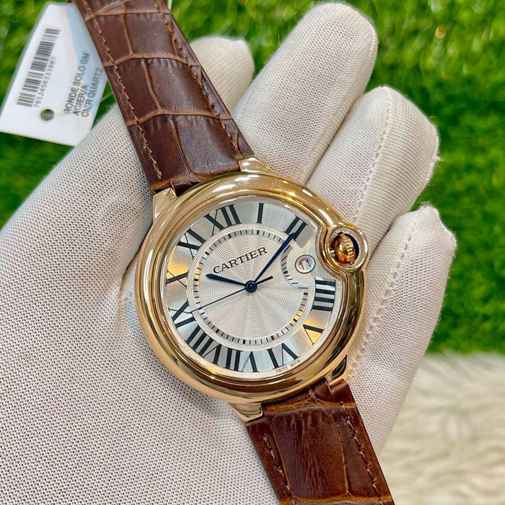 Amazing CR Brown Leather Belt watch - AmazingBaba