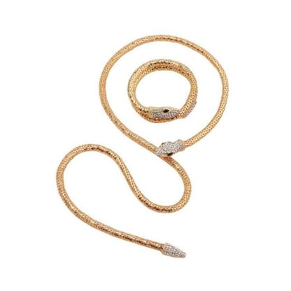 Snake Viper Round  Necklace