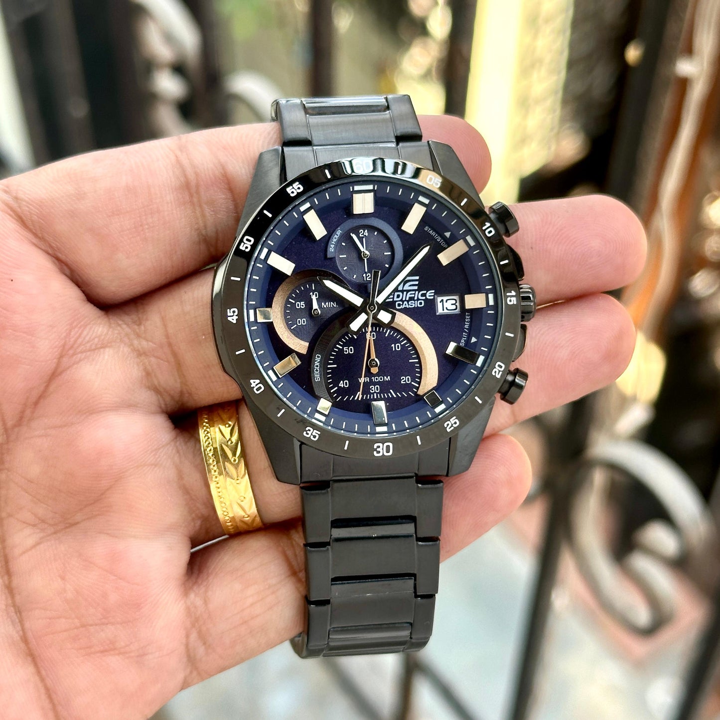 Luxury Edifice Chronograph watch