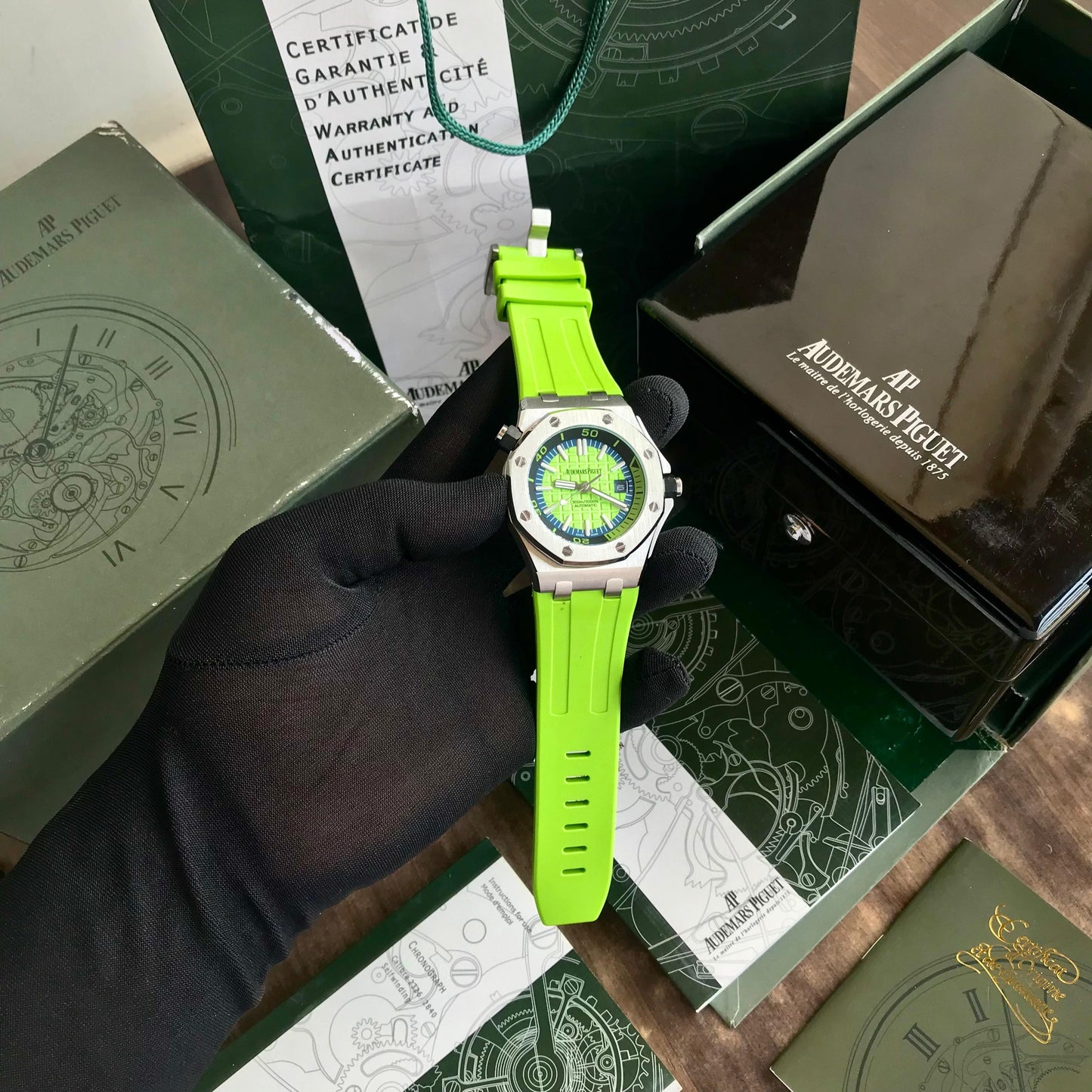 Ap Luxury Stainless Steel Timepiece for Men