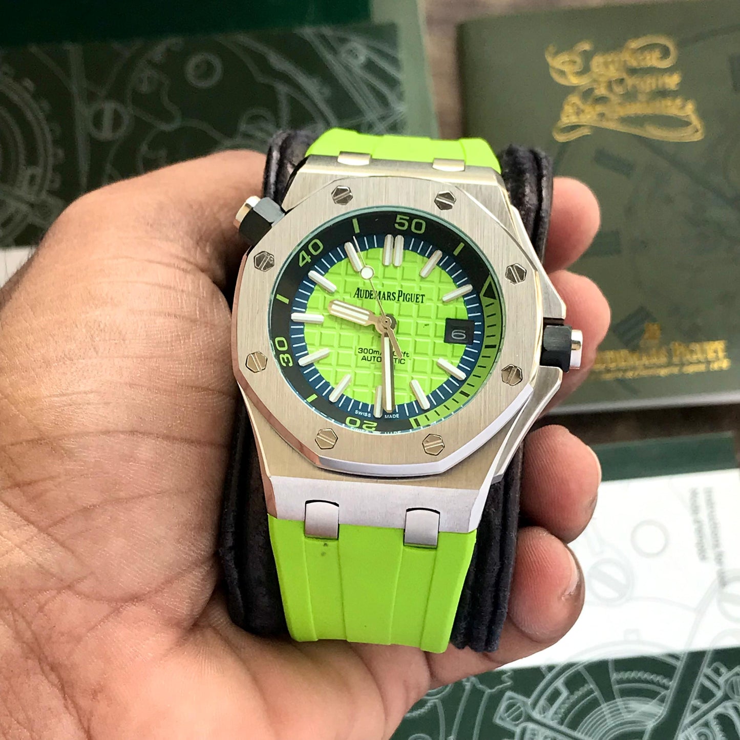 Ap Luxury Stainless Steel Timepiece for Men