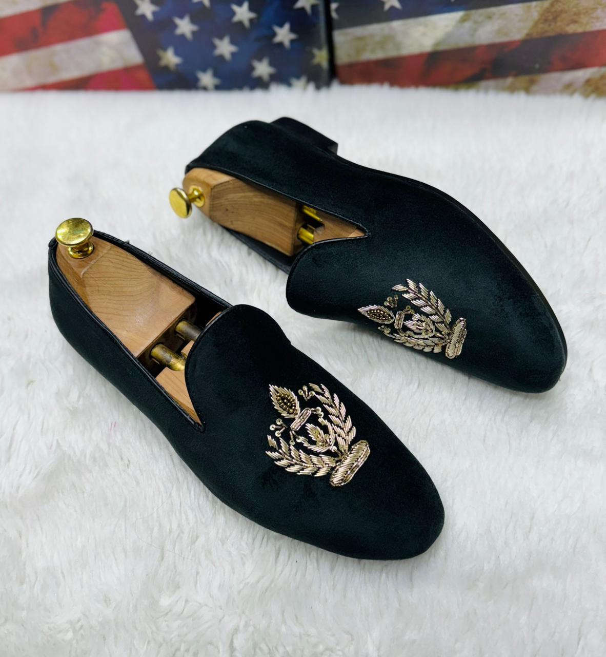 Handmade Embroidered Loafer shoes