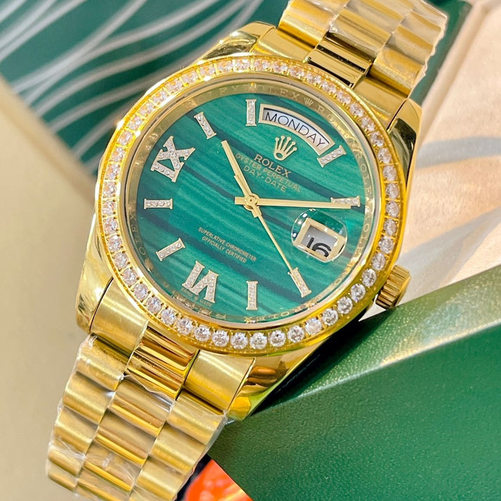 Amazing Salman Khan Gold Diamond Men's watch - AmazingBaba