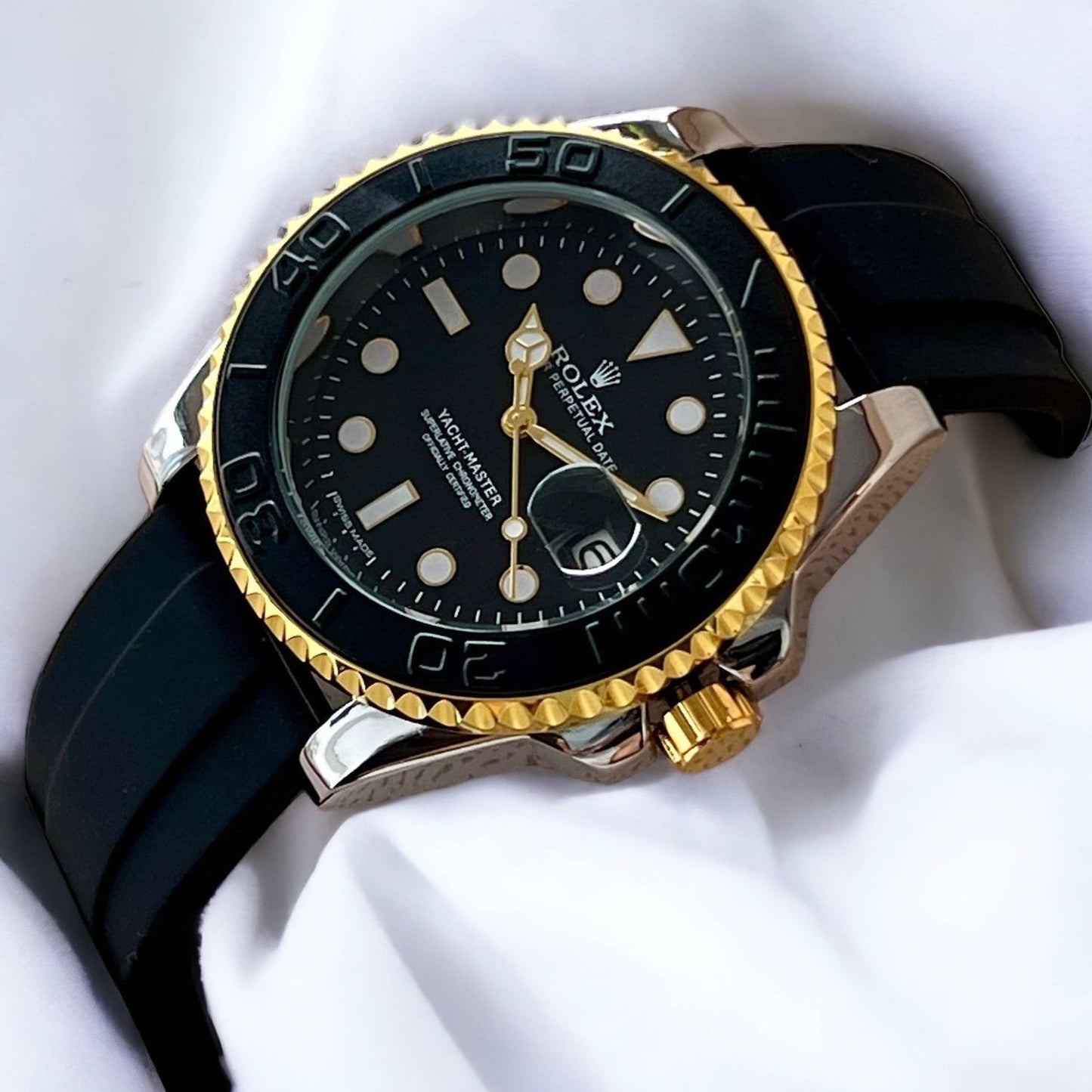 Amazing Luxury Blcak Gold Men's  Watch - AmazingBaba