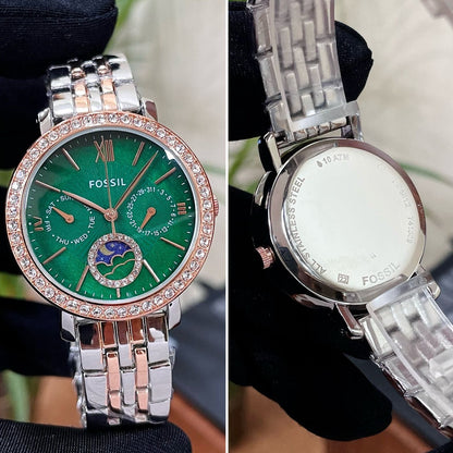 Jacqueline SUN MOON Multifunction watch - AmazingBaba