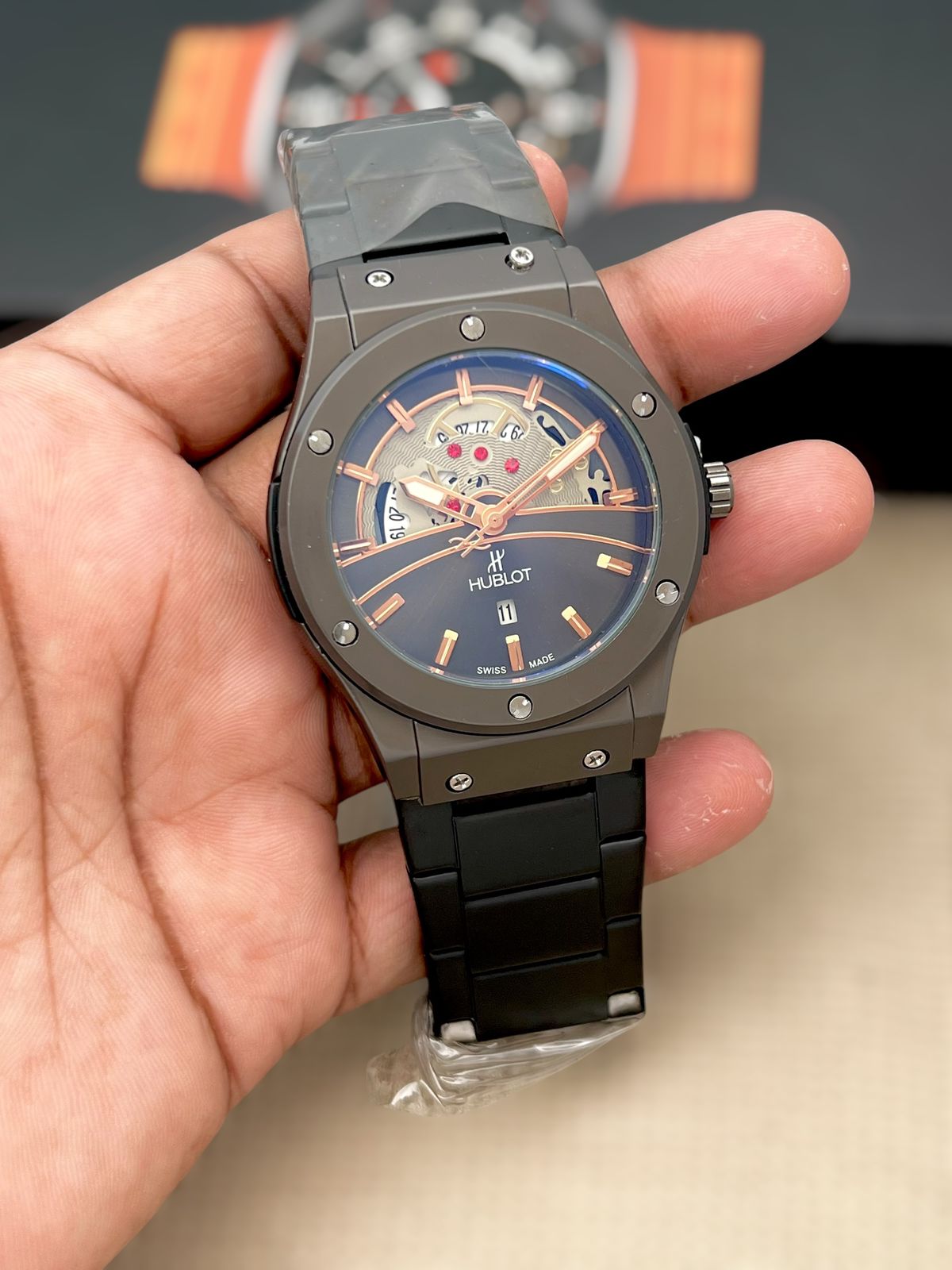hublot metal watch