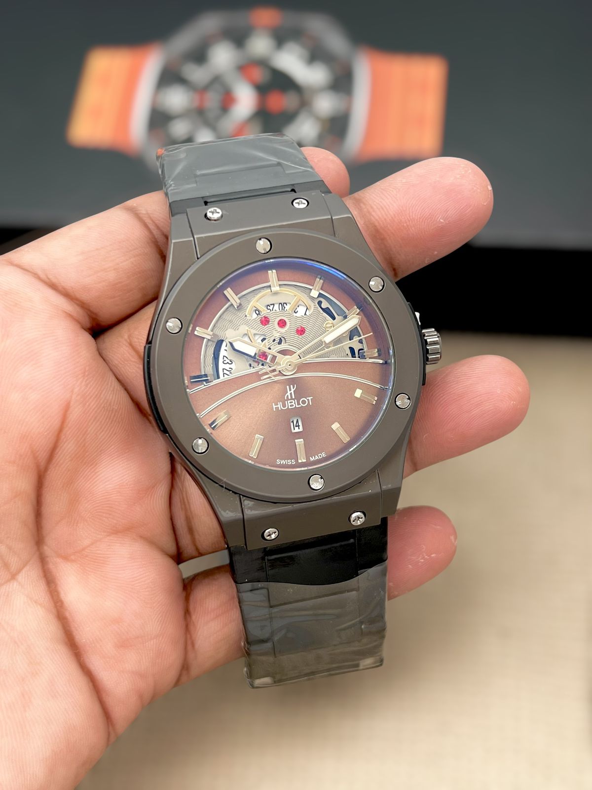 hublot metal watch