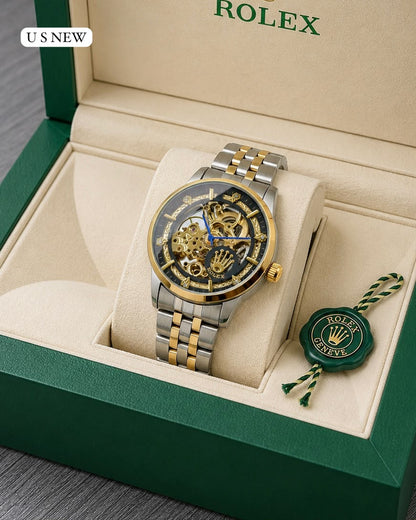 ROLEX Luxury Skeleton Automatic Stainless Steel
