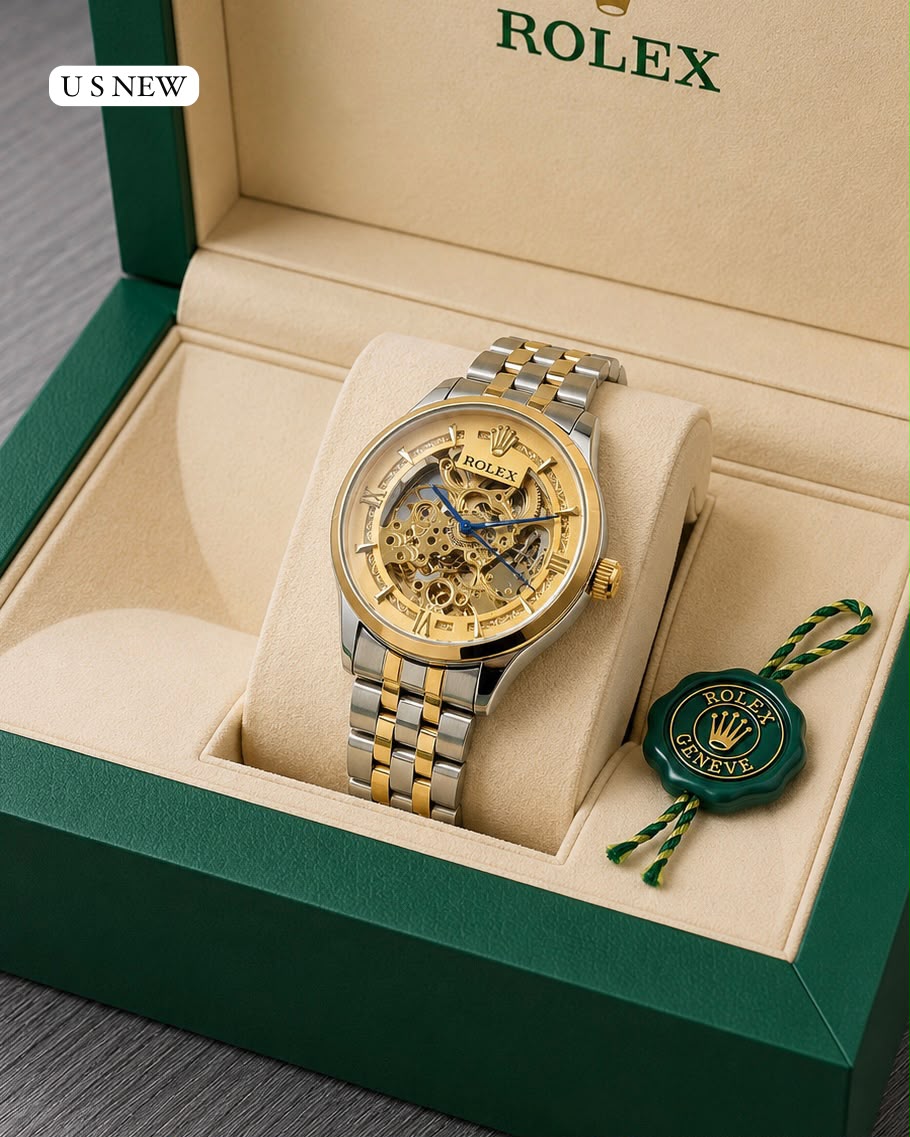 ROLEX Luxury Skeleton Automatic Stainless Steel