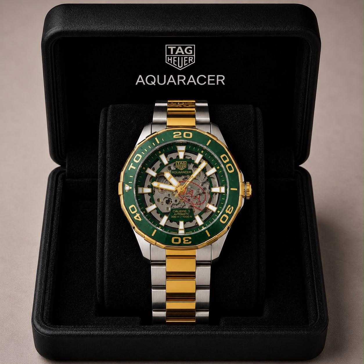 Heuer Aquaracer Automatic Skeleton Watch