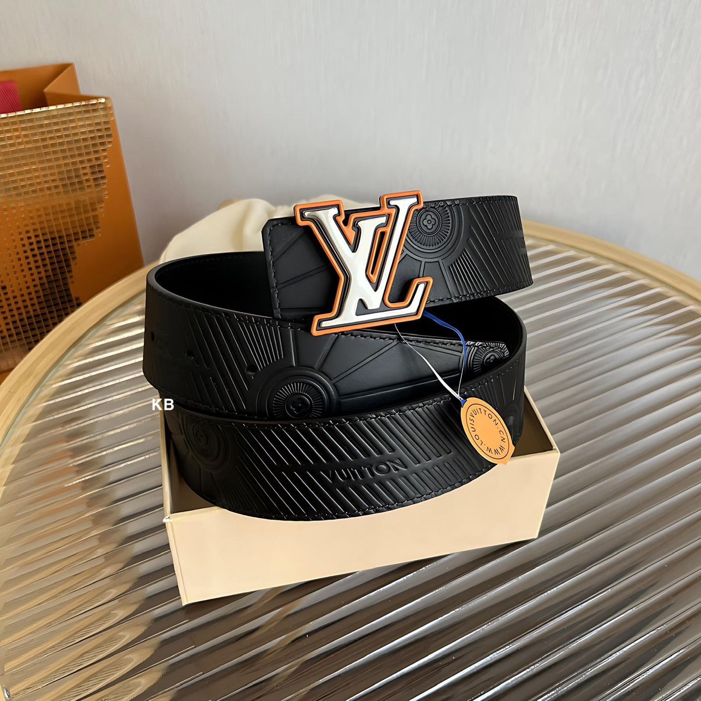 LOUIS VUITTON DAMIER INFINI INFINI BELT
