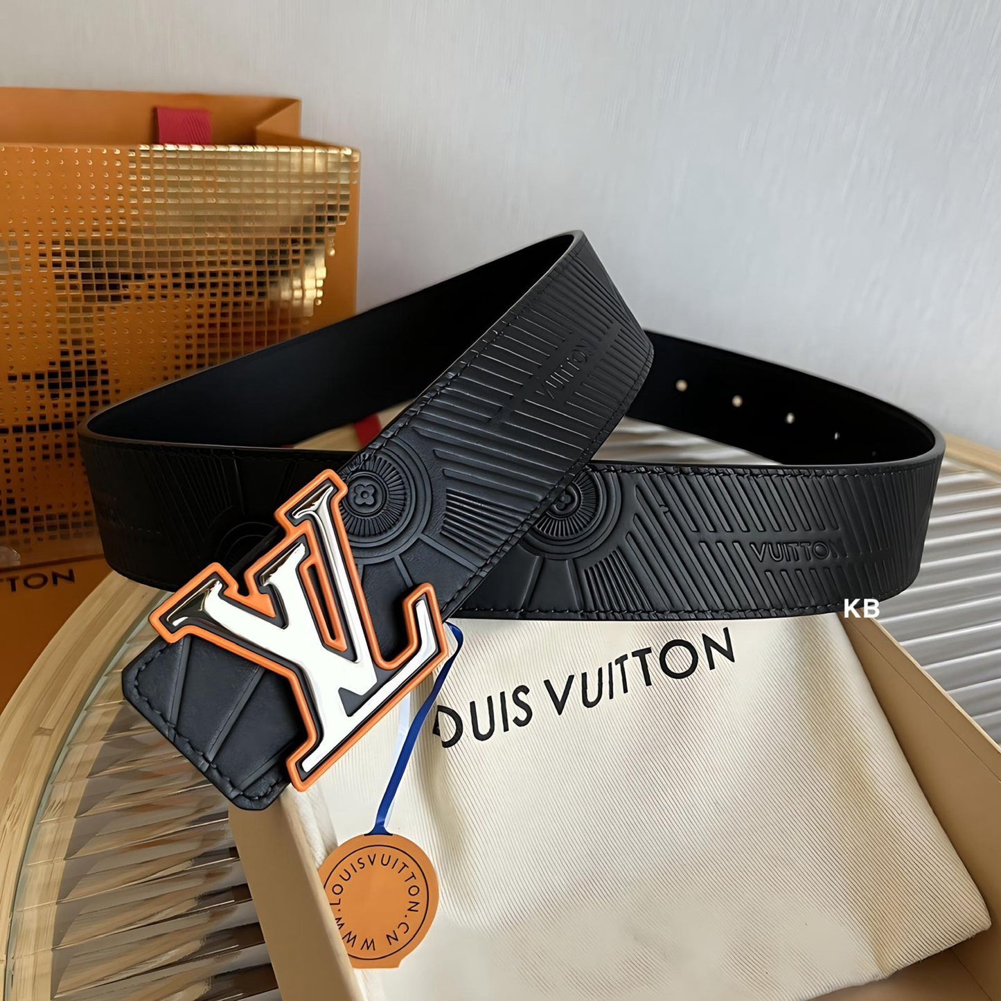LOUIS VUITTON DAMIER INFINI INFINI BELT