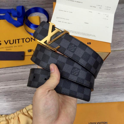 Louis Vuitton BLACK GRID BELT