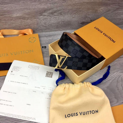 Louis Vuitton BLACK GRID BELT