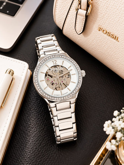 Fossil Ladies Automatic Skeleton Watch