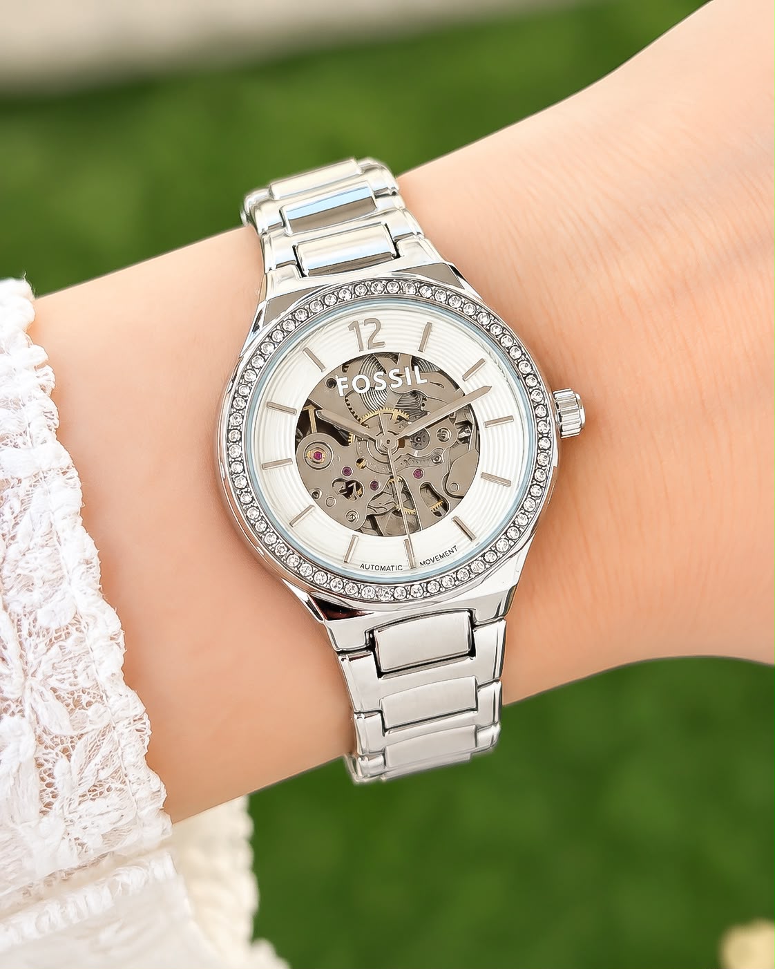 Fossil Ladies Automatic Skeleton Watch