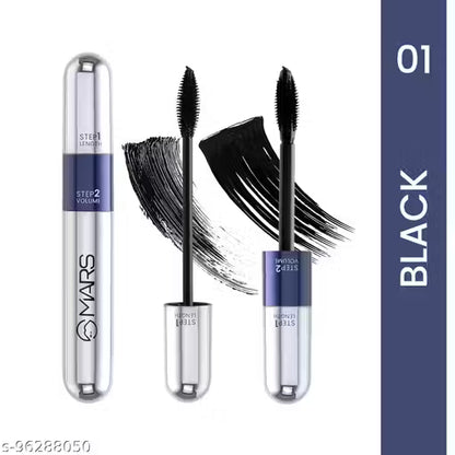 MARS 2in1 Volumizing and Lengthening Long Lasting MARS Mascara 15 ml (Black
