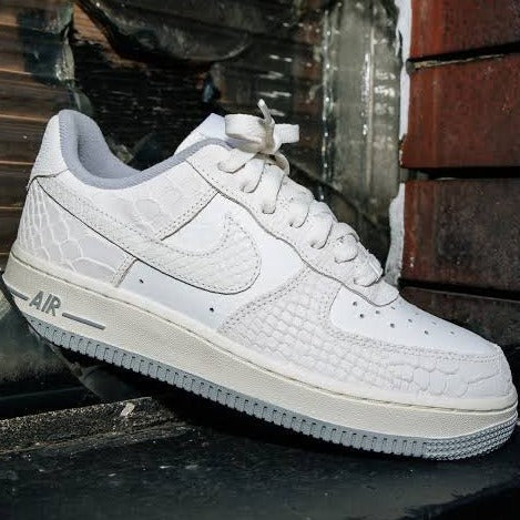 Luxury Nk Airforce 1 white python shoes