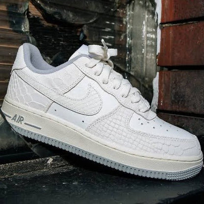 Luxury Nk Airforce 1 white python shoes