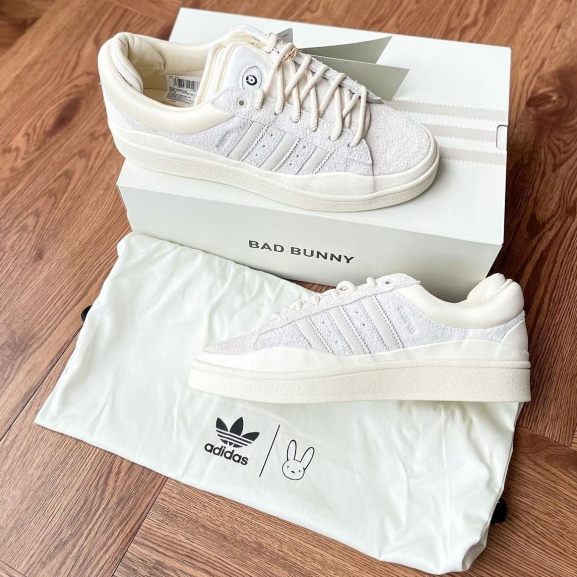 Ad bad bunny campus light shoes - AmazingBaba