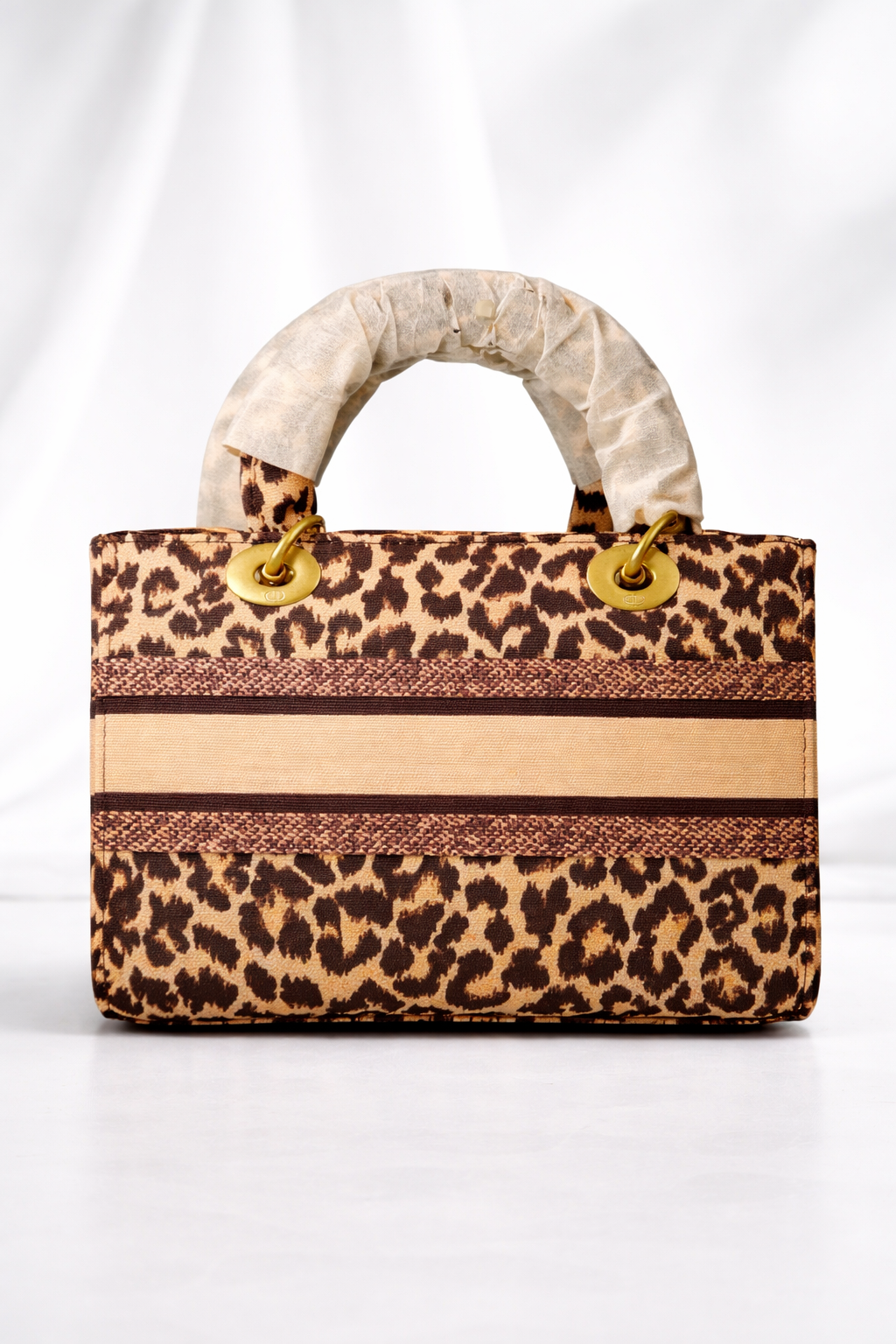 Luxury CD Leopard Print Handbag