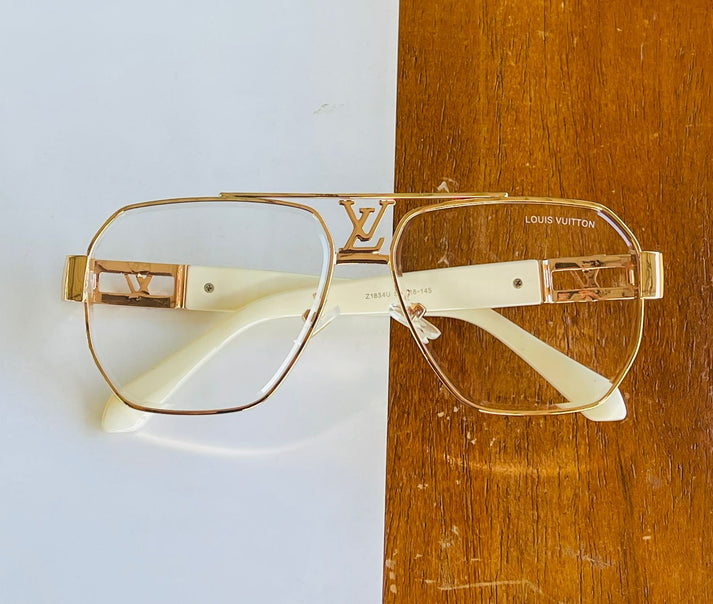 Lv premium transparent unisex luxury sunglasses - AmazingBaba
