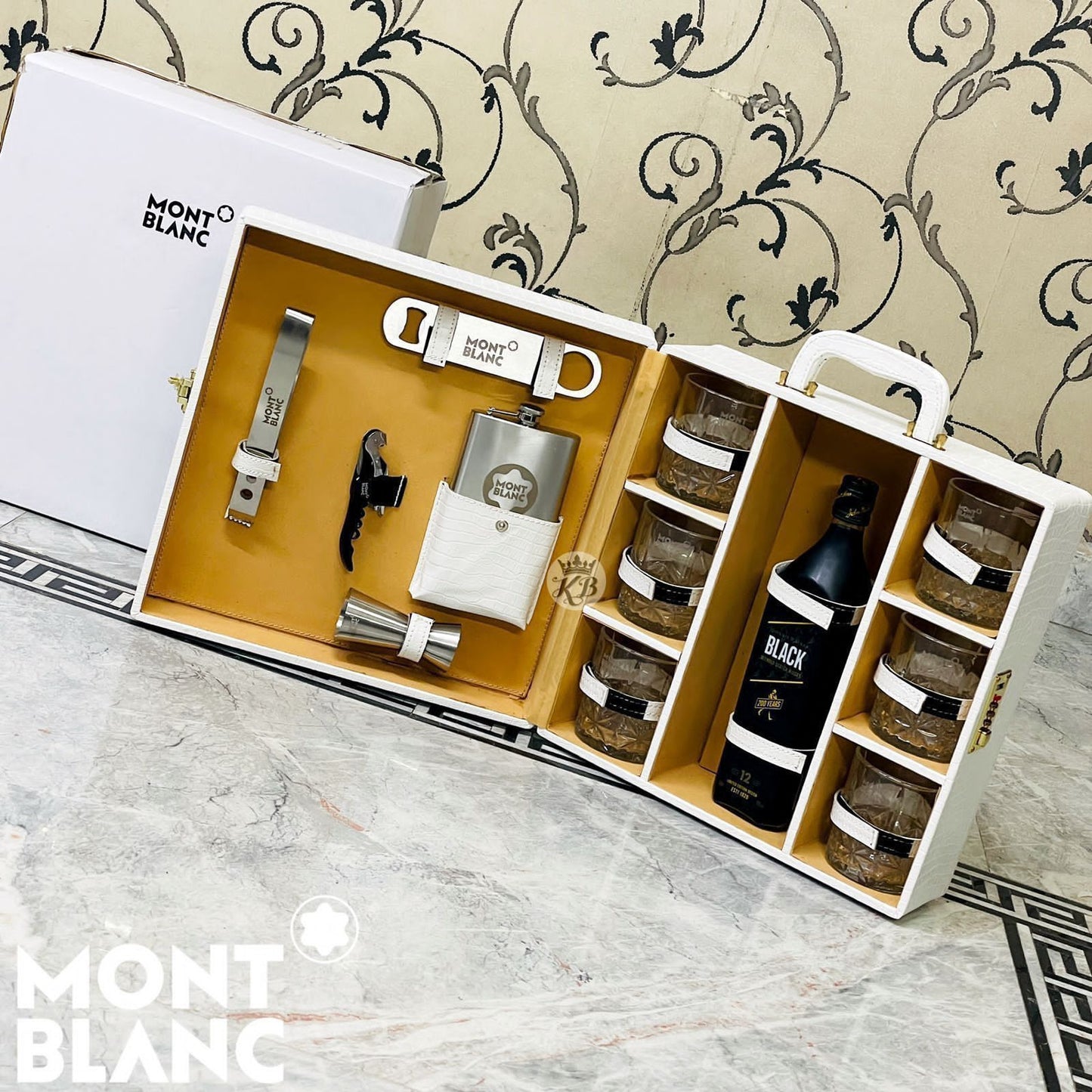 Mb Leather Whisky Set - AmazingBaba