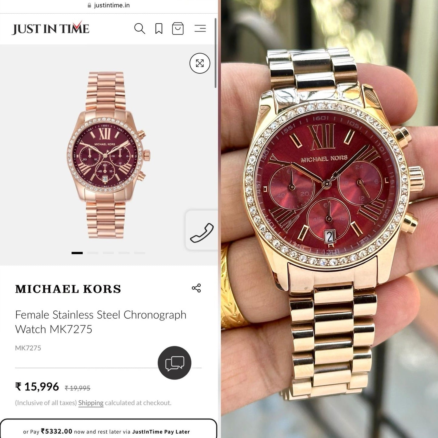 Amazing fashionable MK classic women watch