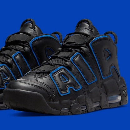 Nk air uptempo black royal shoes - AmazingBaba