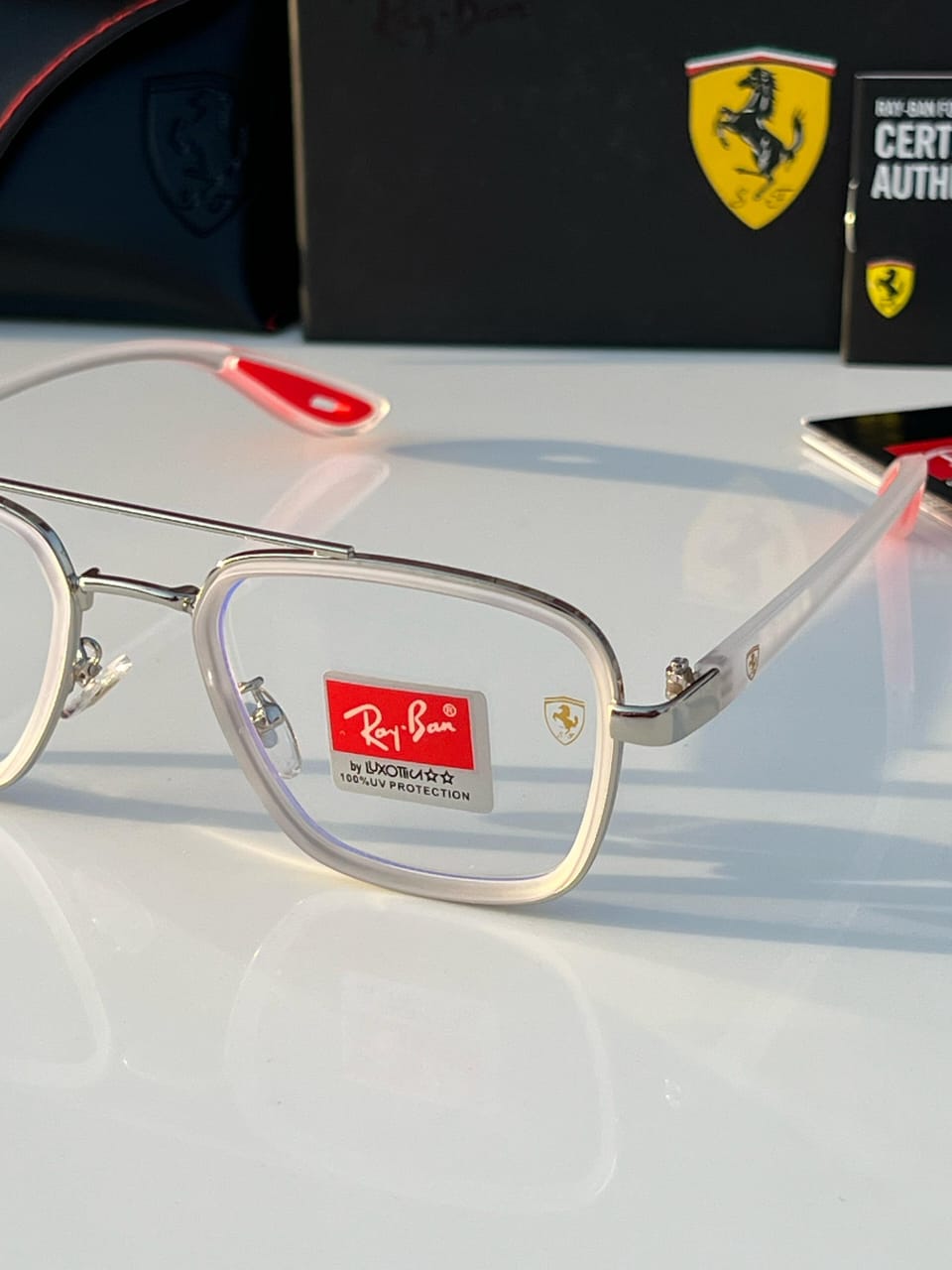 Rayban transparent sunglasses