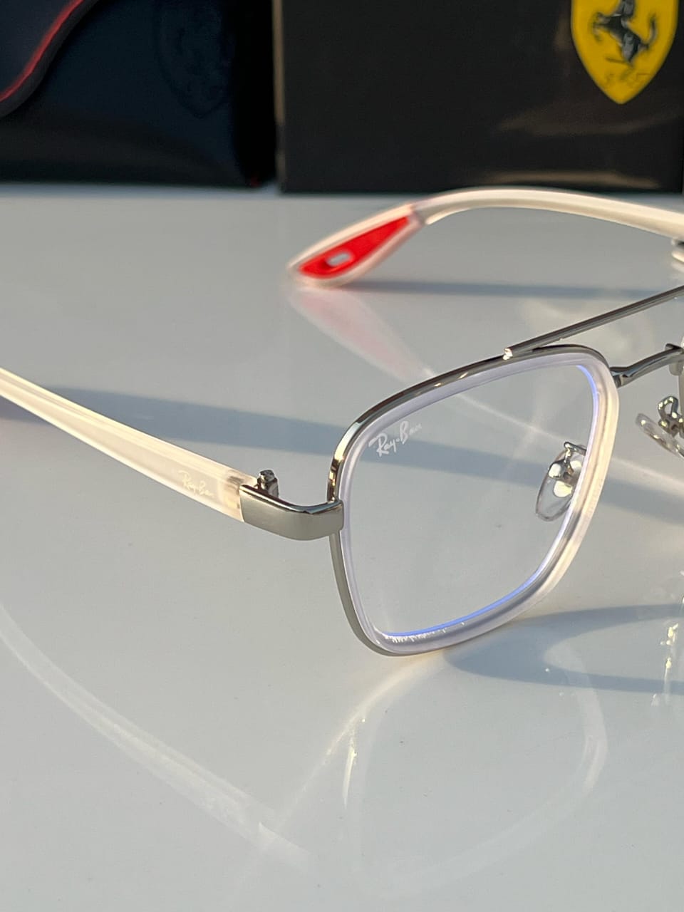 Rayban transparent sunglasses