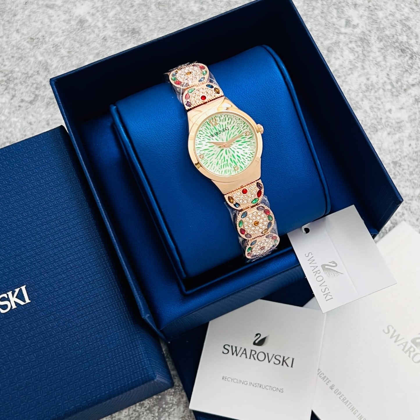 Swrwski premium gleaming watch - AmazingBaba