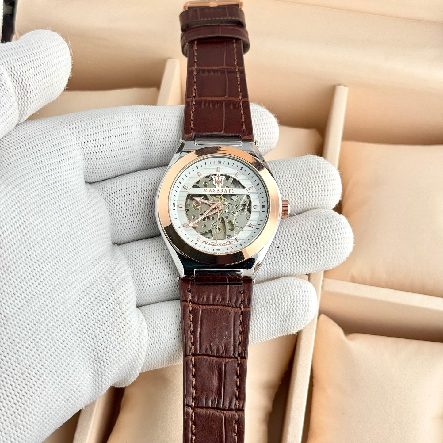 Luxury maserti mens watch