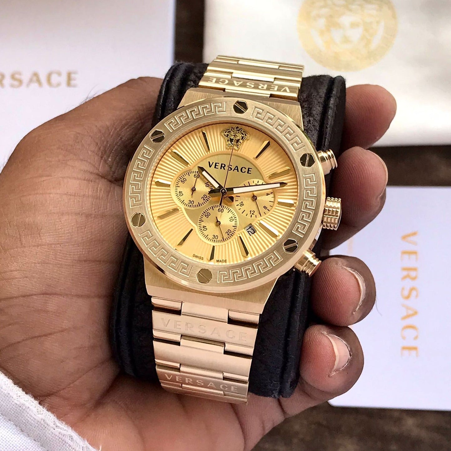 Amazing vsache luxury men watch