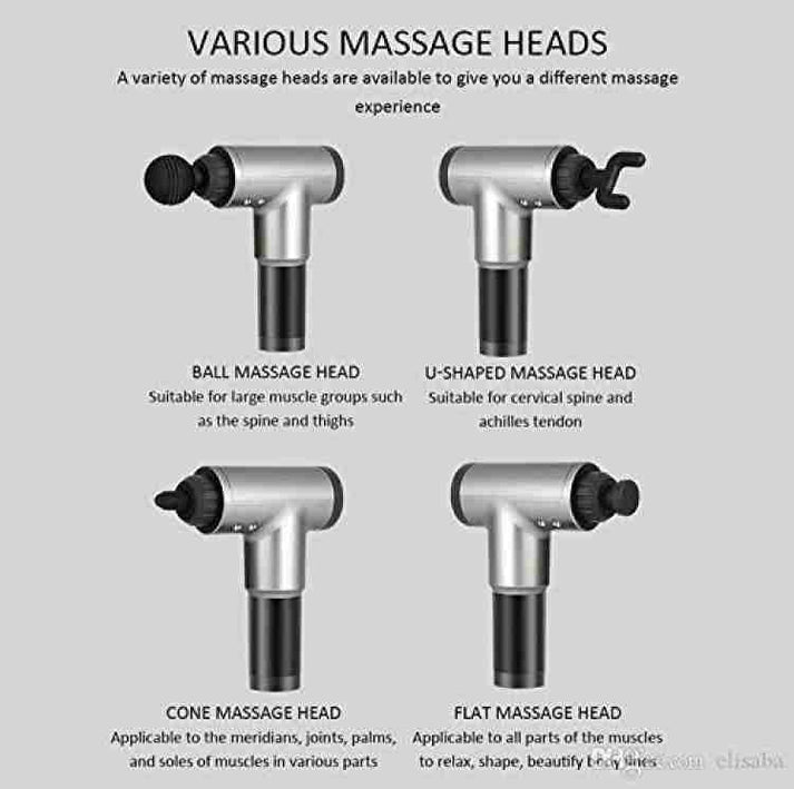 Fascial Gun Rechargeable Handheld 6 Speeds - AmazingBaba