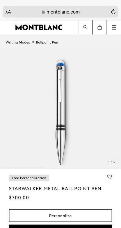 Platinum Coated pen