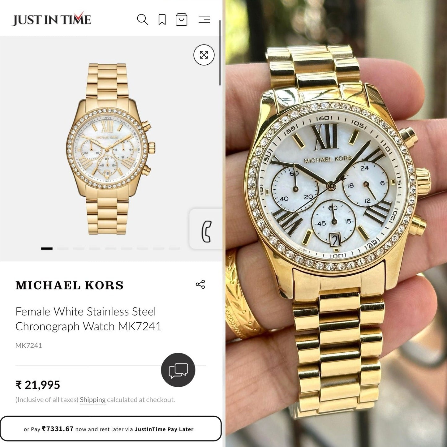 Amazing fashionable MK classic women watch